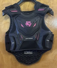 ICON 2701-0513 Women's Field Armor Stryker Vest- Black/Pink -S/M -MOTORCYCLE