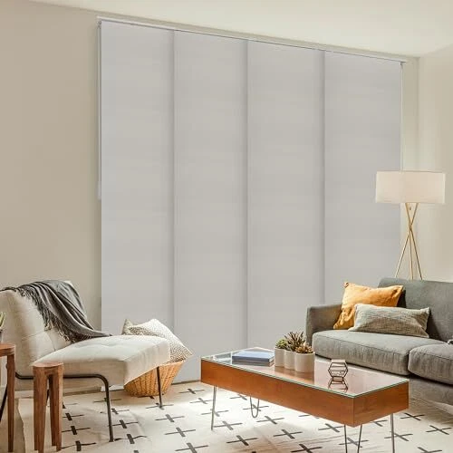 Persianas CHICOLOGY para puertas correderas de vidrio, W:46-86 x H: 0-96 pulgadas Foto 2 de 4