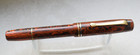 VINTAGE STYLOMINE 303 RED MOTTLED FOUNTAIN PEN ORIG 18Cts NIB MADE IN FRANCE