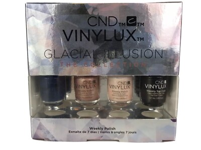 CND Vinylux Glacial Illusion Mini Gift Set Weekly Nail Polish NIB Discontinued 