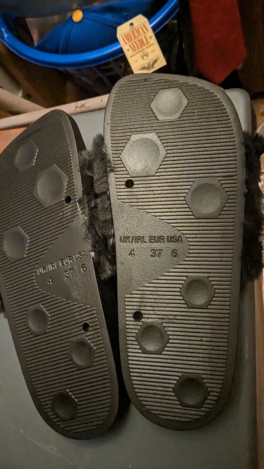 PANTOFOLA D’ORO Coco Beau Faux Fur And G Fashion Sandals Women's Size 6. Brand New!