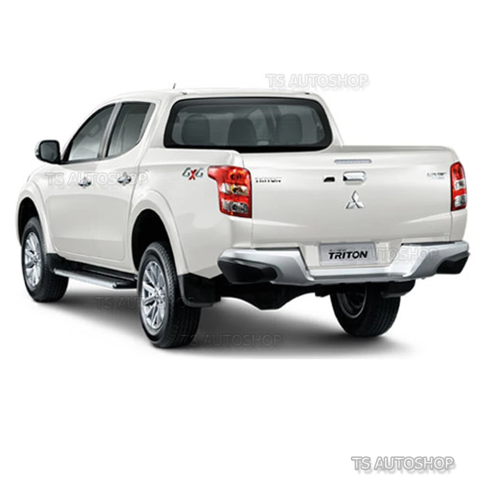 Matte Black Sill Scuff Plate 4Dr Cover Mitsubishi L200 Triton UTE 2015 2016 2017 Foto 4 de 4