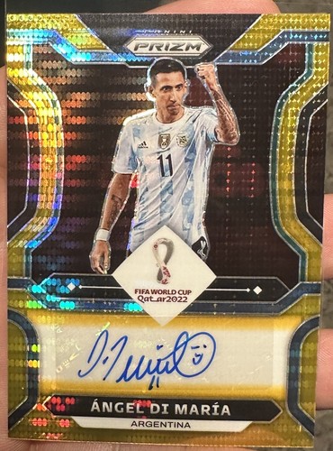 Angel Di Maria [Gold] #1 2022 Panini Prizm World Cup card