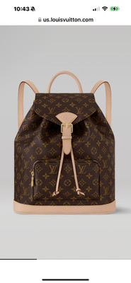 louis vuitton Montsouris MM Backpack. Purchased 9/2/24. Used once.