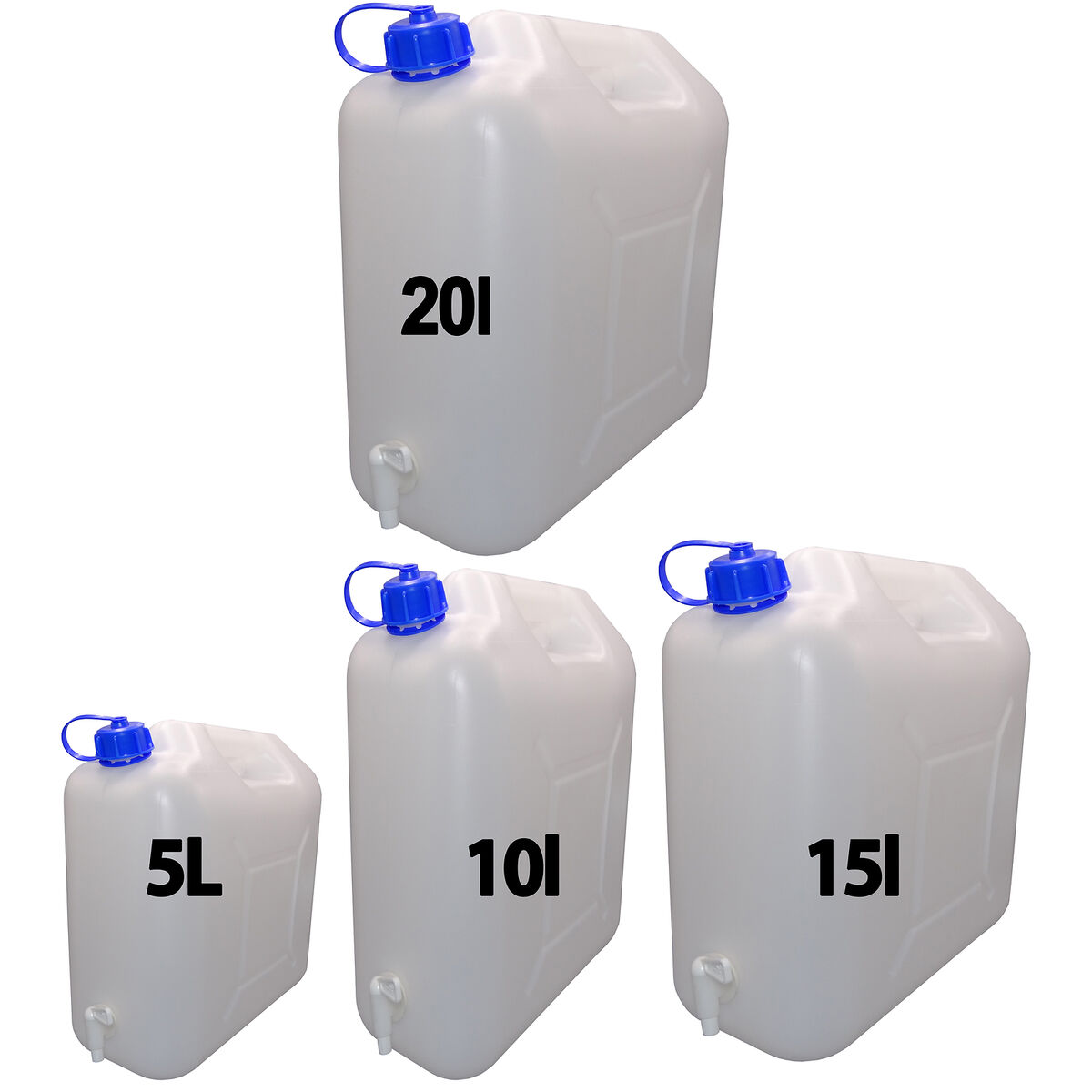 Wasserkanister Kanister mit Hahn 5l 10l 15l oder 20l Trinkwasserkanister  Camping