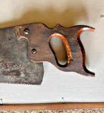 Vintage Hand Saw with small hand hole. No bra...