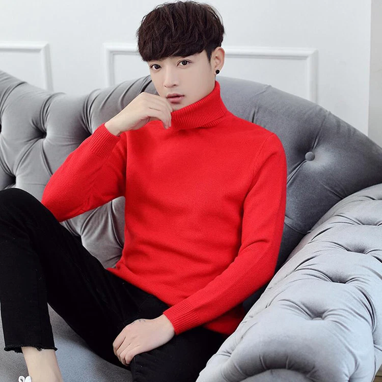 Mens turtleneck deals red