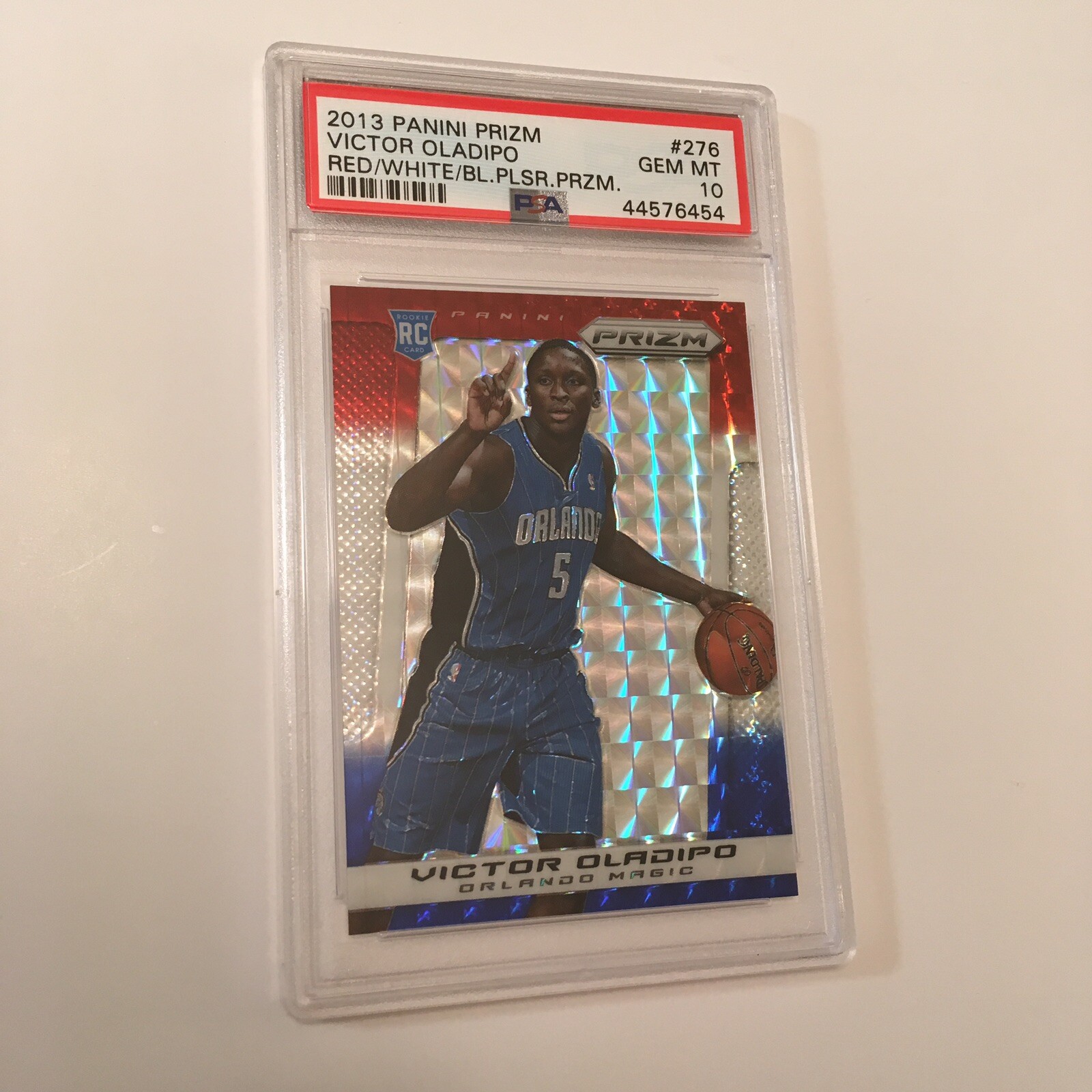 2013 Panini Prizm Victor Oladipo Red White Blue Pulsar Prizm 276 PSA 10 Gem Mint