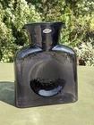 Glass Water Pitcher: Blenko #384 Violet Purple Double Spout Sticker & 2004 Stamp