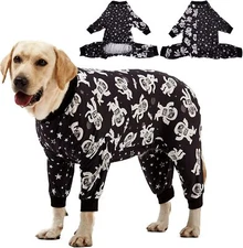 LovinPet Dog Lightweight Pullover Full Coverage Pajamas For Medium Large Breed 