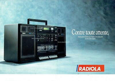Advertising1020 1988 Radiola Dual Cassette Radio (2 Pages) TR 688
