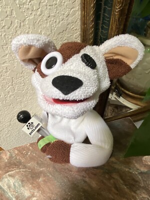 Reporter Puppet Pets.com Working Hand Puppet Toy Reporter Dog Pet Y2K Web Startup ...