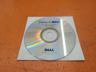       Displays By Dell E151FP Color Monitor Quick Setup CD