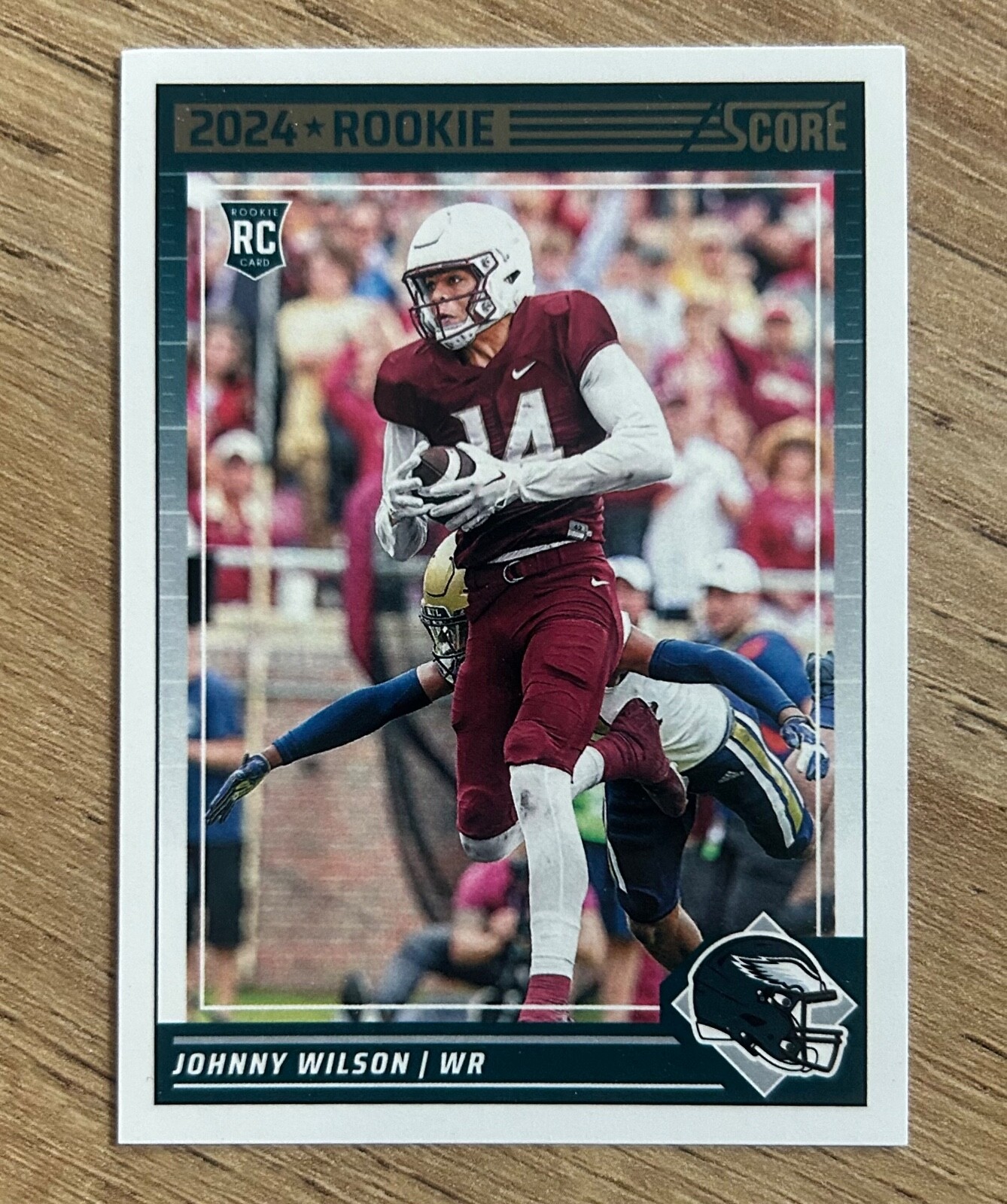 2024 Panini Score Johnny Wilson Rookie #369 (RC) Philadelphia Eagles