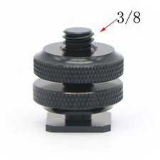 Blitzschuh Adapter 3/8 Dual Muttern Gewindest...