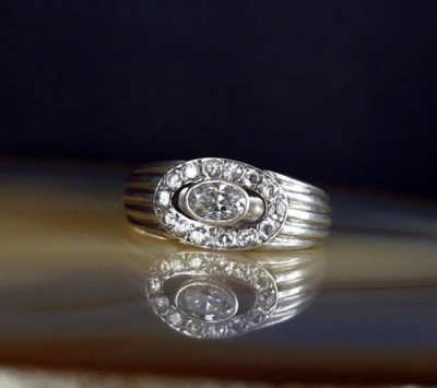 Ring Silber 925 Zirkonia 17,4 mm - zauberhaft & wunderbar funkelnd
