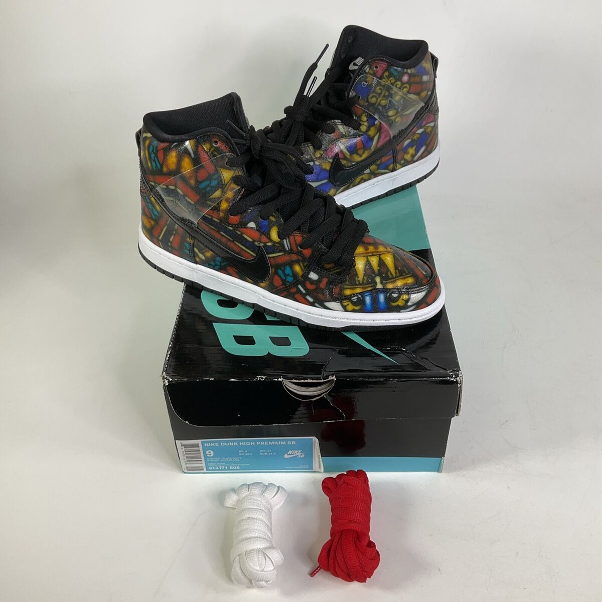 NEW Nike SB Dunk High Premium Concepts Stained Glass Shoes NEW Nike SB Dunk High Premium Concepts Stained Glass Shoes