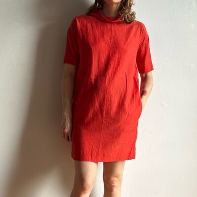 white christmas dresses Relaxed Puff Sleeve High Waist Maxi Dress main image 0