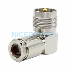 10x UHF Male Plug PL259 Right Angle RA Clamp LMR400 RG8 RG213 RG214 RF Connector
