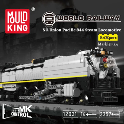 Mould King Ferngesteuerter Zug Union Pacific UP844 Dampflok RC Modell