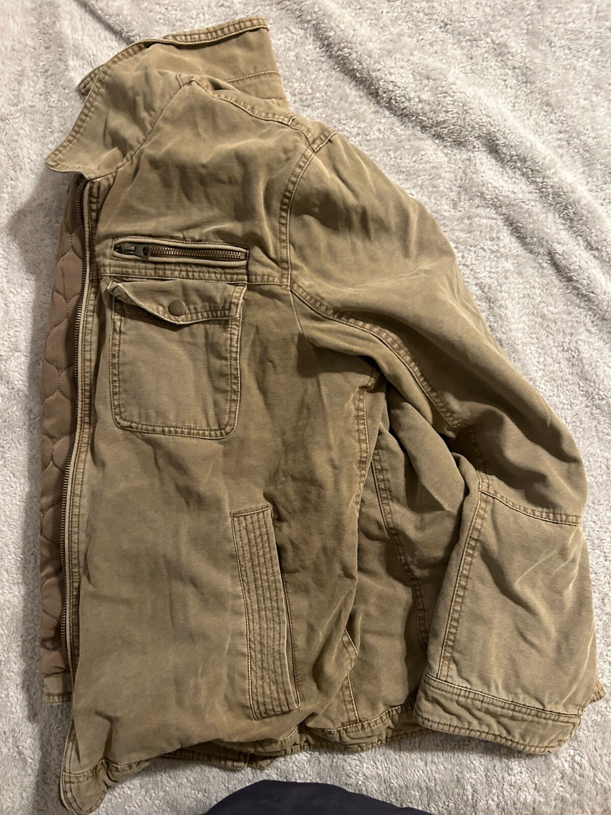 Guess Jacket Men Sand  (Quilted Inside)