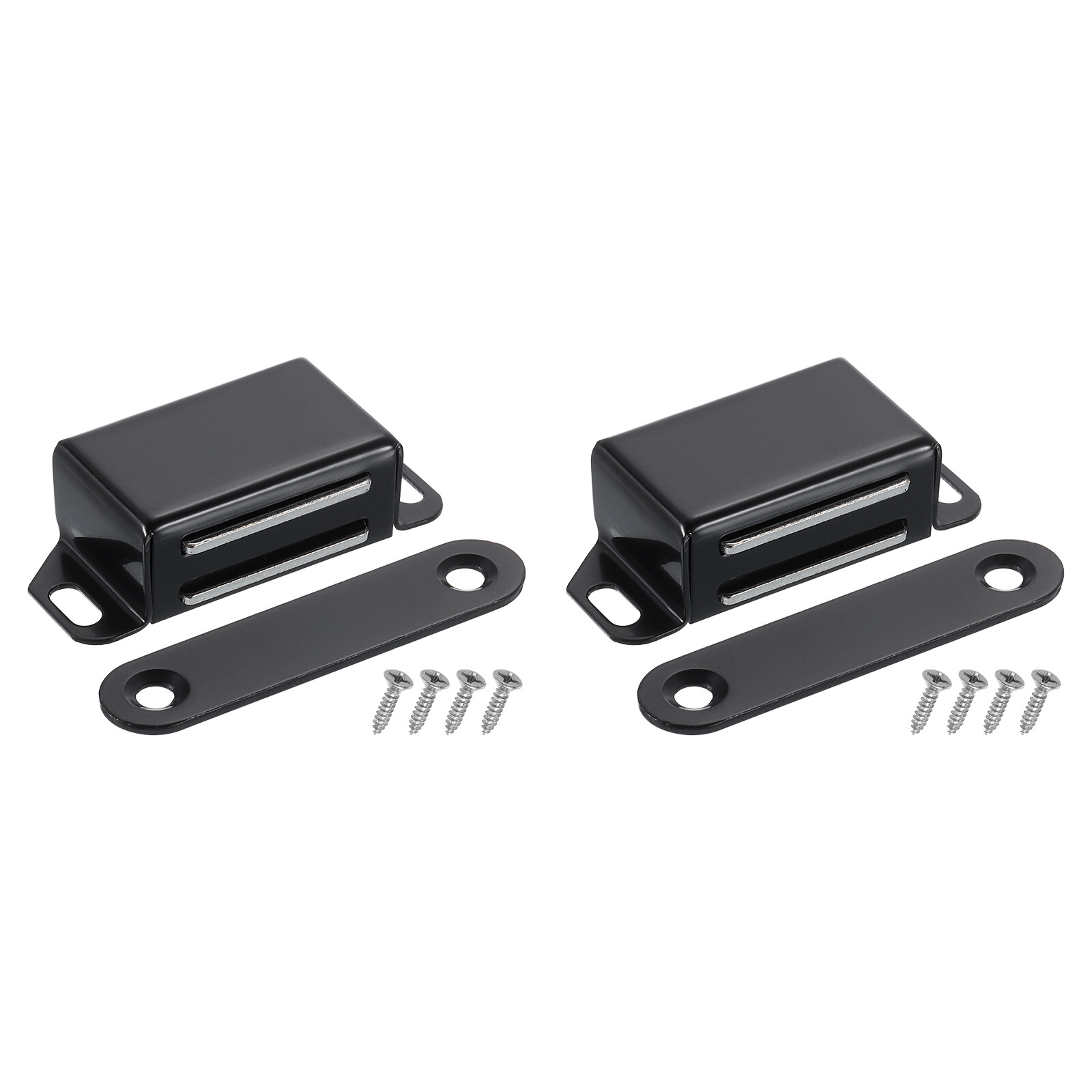 2Pcs Cabinet Magnet Latch, Magnetic Cabinet Catches Hardware, Black