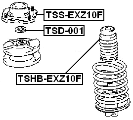Front Shock Absorber Boot Febest TSHB-EXZ10F Oem 48331-12140 | eBay