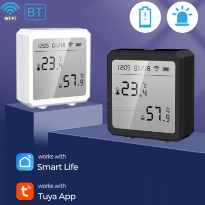 Tuya WiFi Smart Temperature Humidity Meter LCD Indoor Hygrometer Thermometer DE