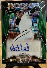 2019 Panini Prizm Baseball #RA-AA Abiatal Avelino 1/5 AUTO ROOKIE Forest Green 