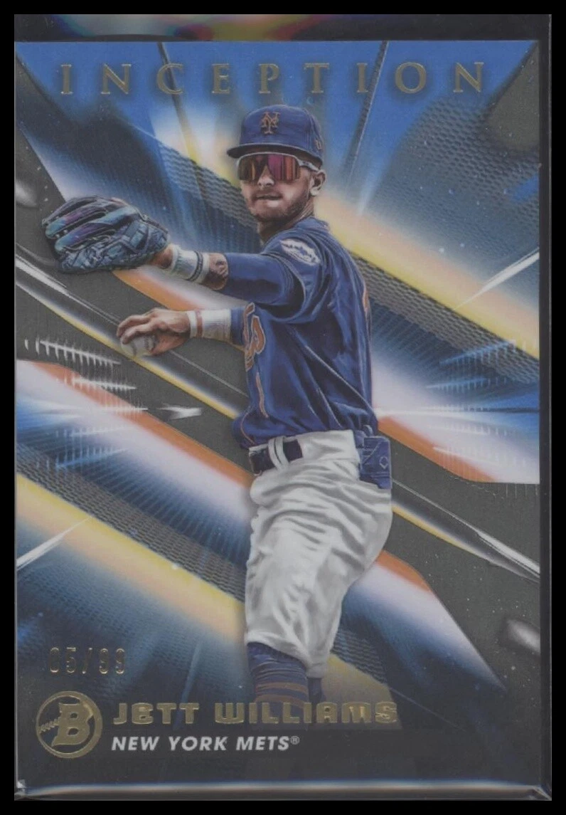 2023 Bowman Inception #62 Jett Williams Blue Foil #/99 READ