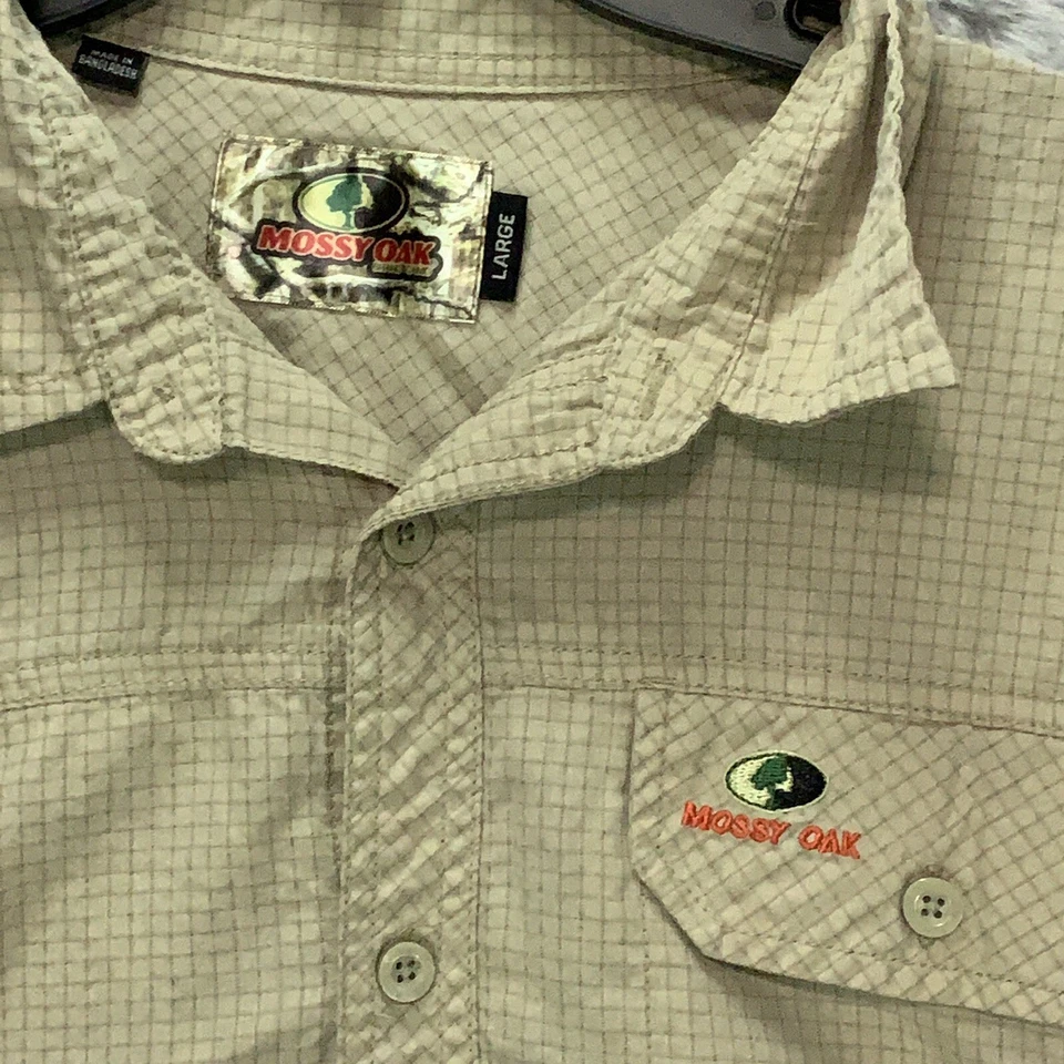 Mossy Oak Shirt Men's Beige Large Brand Camo - Image 2 of 4