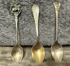 Three Spoon Sterling Silver Lot - Quintard Bros, Levi & Salaman, Jerusalem
