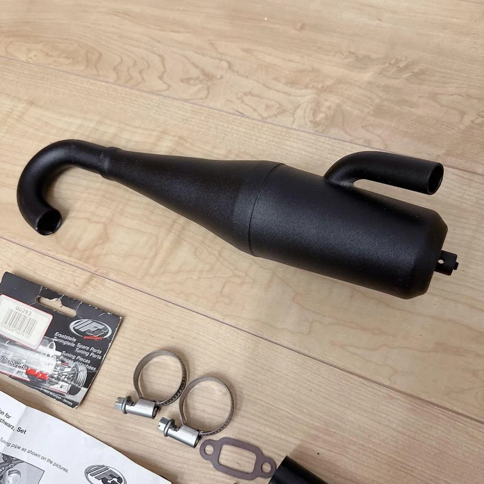 Silenciador de coche de radiocontrol (cámara) escape motor nitro pieza rendimiento actualización Foto 3 de 4