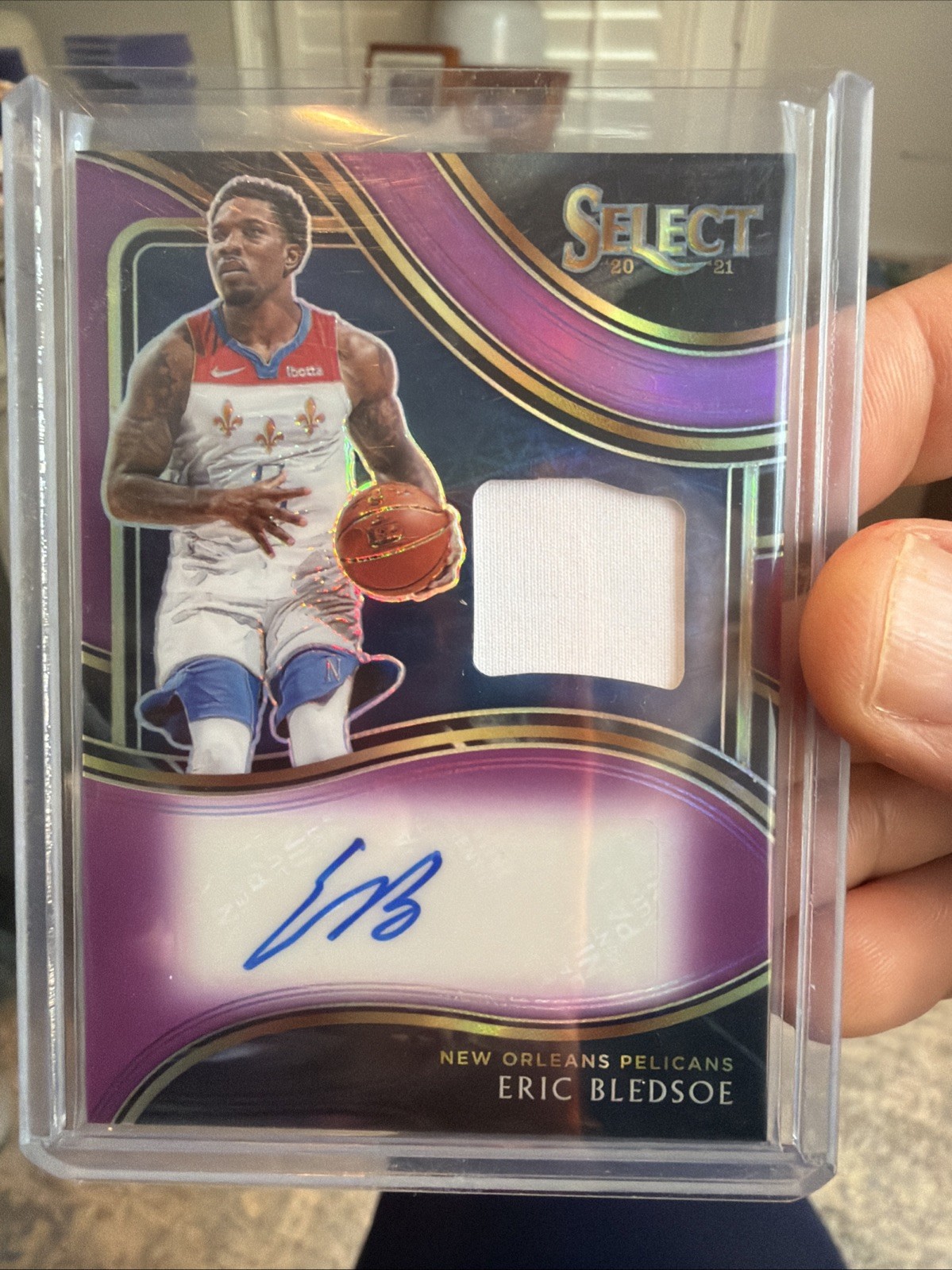 2020-21 Panini Select Memorabilia Purple Prizm /99 Eric Bledsoe Auto 🔥📈