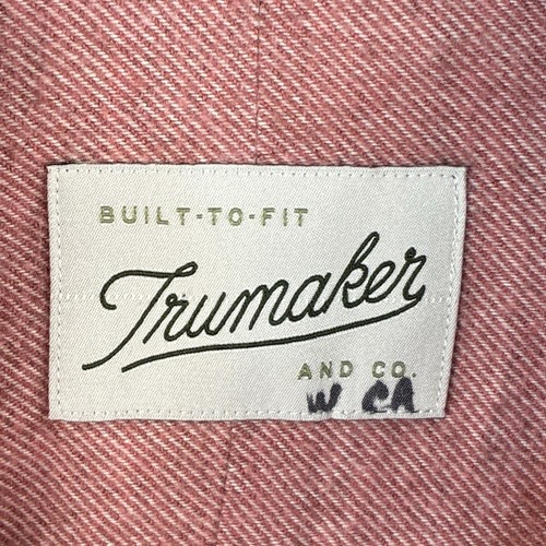 Trumaker Custom Fit Men XL/XXL Red Yak Wool Ultra Soft Preppy Classic Shirt READ - Picture 5 of 9