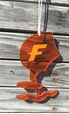 F one WING FOIL hanging Epoxy Resin Sculpture. Surf beach Wind Spinner Decor