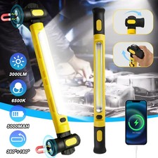 5000mAh Under Hood Work Light Bar LED Magnetic Light Bar with Hooks Rechargeable