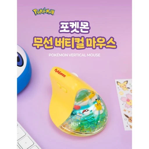POKEMON Vertical Figure Wireless Mouse 2.4GHz Bluetooth Official Genuine NEW - Image 3 of 4