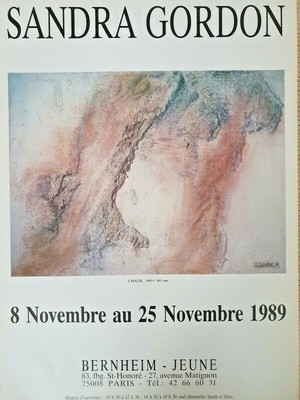 Sandra Gordon   Bernheim-Jeune - Original Exhibition Poster-Cartel-1989