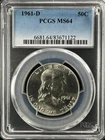 1961-D 50C Franklin Half Dollar  PCGS MS64   83671122