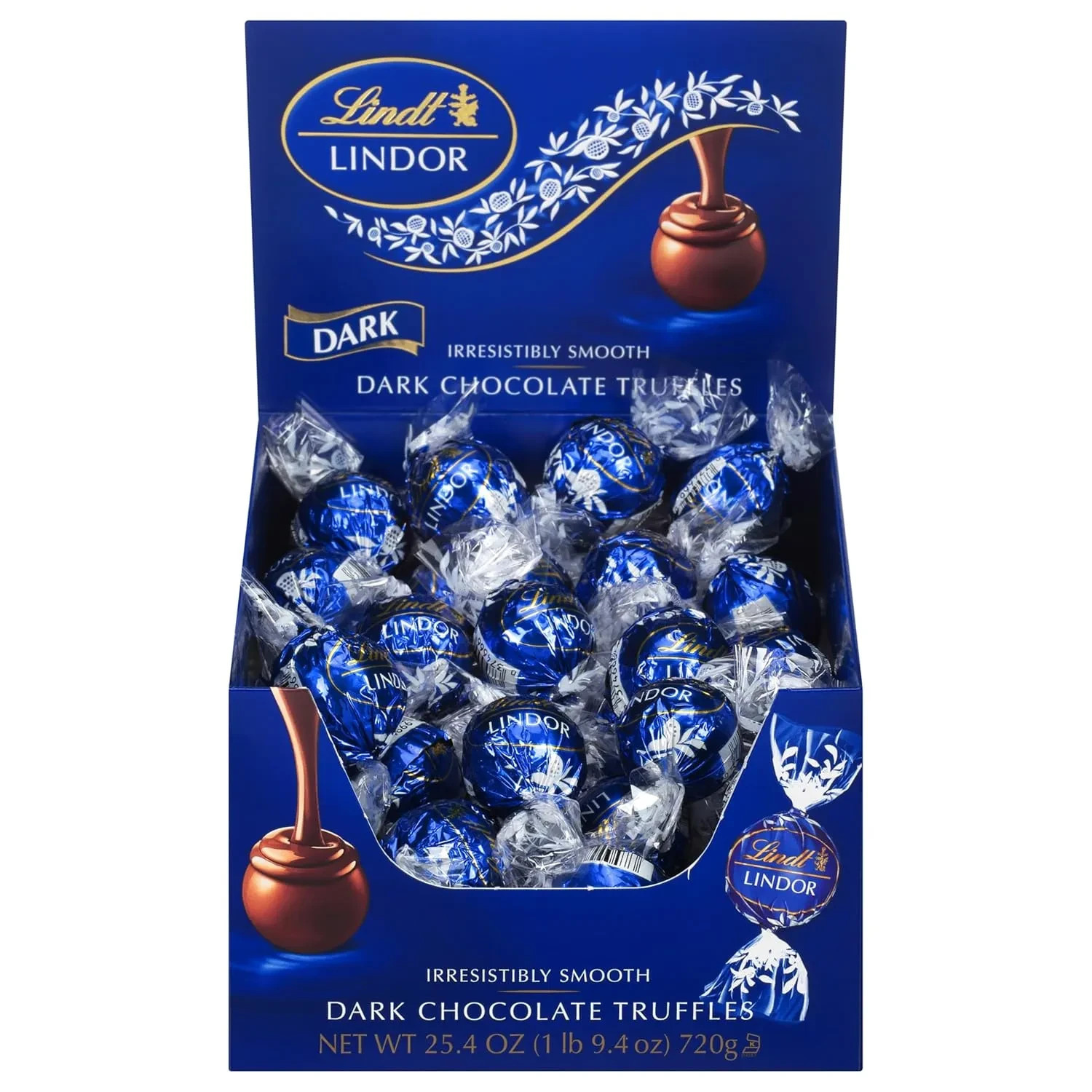 Lindt LINDOR Dark Chocolate Truffles with Melting Truffle Center 60 Count
