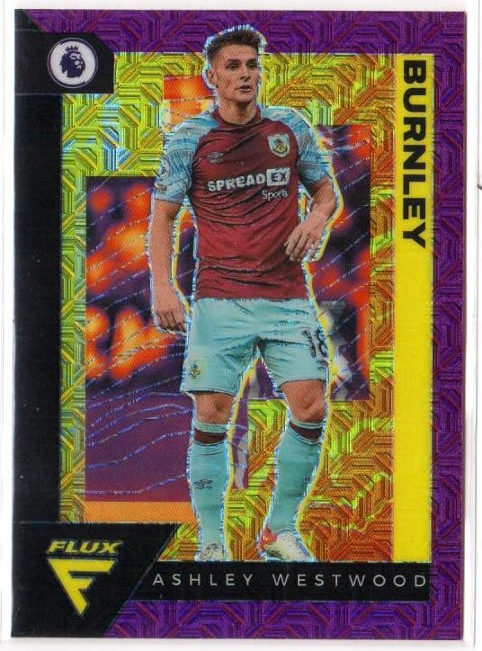 2021-22 Chronicles Flux Premier League Purple Mojo Prizm #275 Ashley Westwood