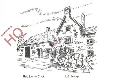 Ansichtskarte ~ Crick, Red Lion, Post Coaching Inn, R.G. Snary