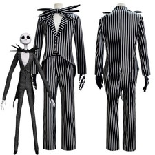 The Nightmare Before Christmas Jack Skellington Cosplay Costume Skellington Suit