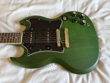 Epiphone SG Worn Inverness Green P-90s Electr...