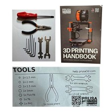 Prusa - MK4 and MK 3.9 Tool Kit and 3D Printing Handbook