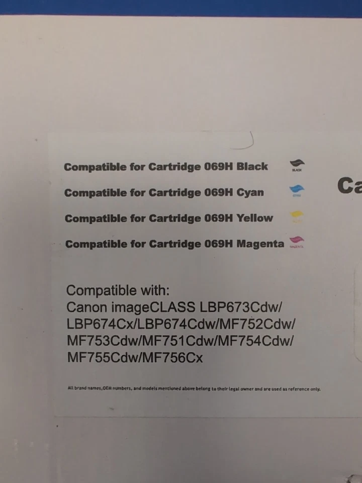 Toner Cartridge 069 H Compatible For Canon 069 LBP674Cdw MF756Cx MF753Cdw  - Image 2 of 3