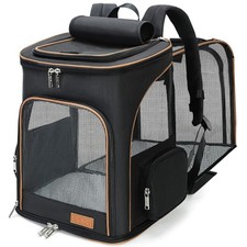 Lekereise Large Cat Backpack Carrier Expandable Pet Carrier Backpack for Smal...