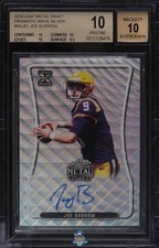 2020 Joe Burrow BGS 10 10 Leaf Metal Draft Prismatic Wave Silver #BAJB1 19/50