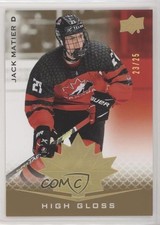 2021 Upper Deck Team Canada Juniors High Gloss 23/25 Jack Matier #93 0u70